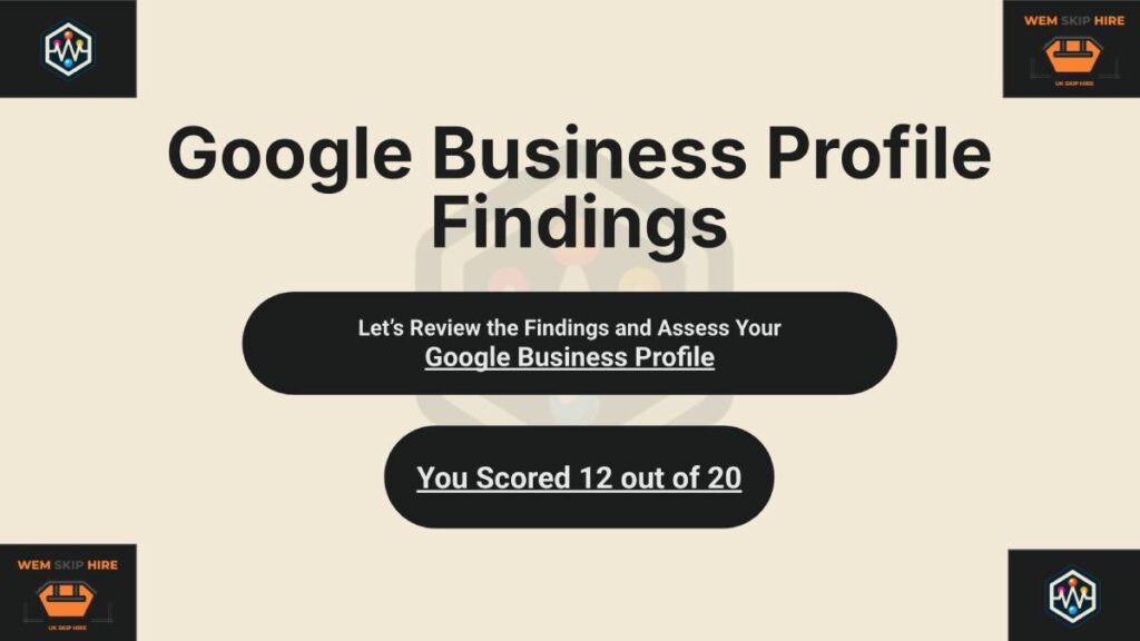 Google Business Profile Findings