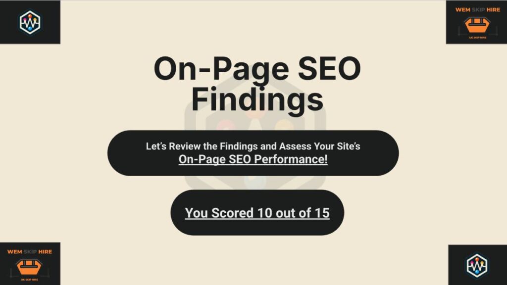 On-Page SEO Findings