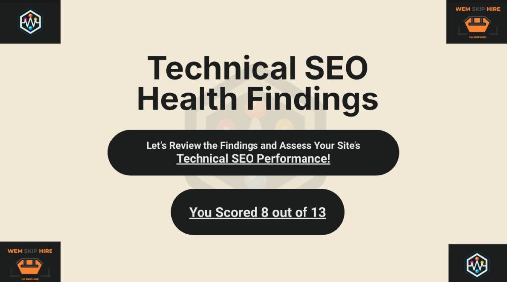 Technical SEO Health Findings